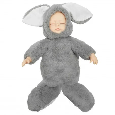POUPON LAPIN BABY SUNKI, CORPS DOUX, ENDORMI, SONORE