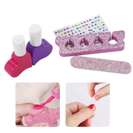 VALISE DE MAQUILLAGE ET DE MANUCURE AVEC AUTOCOLLANTS