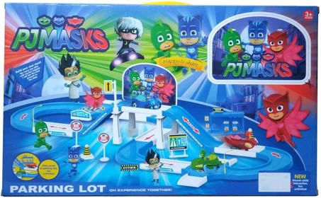 PISTE DE COURSE LOT DE PARKING PJMASKS