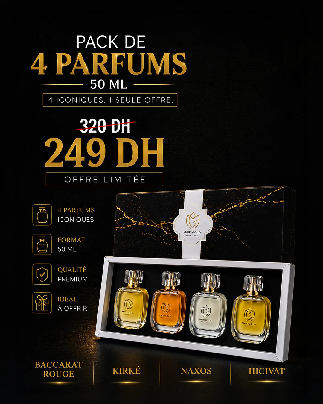 PACK MARY GOLD UNISEX