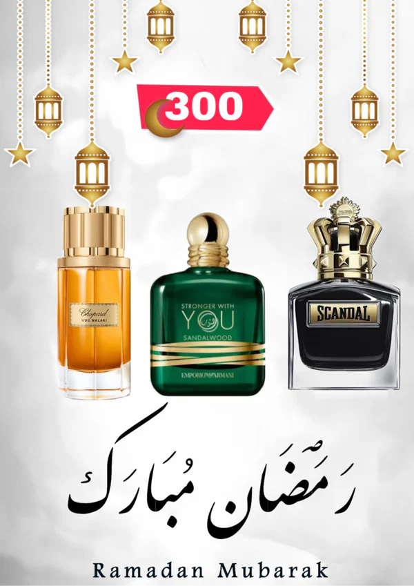 50 SHOPRAD + 50 SANDALWOOD + 50 SCANDAL PARFUM