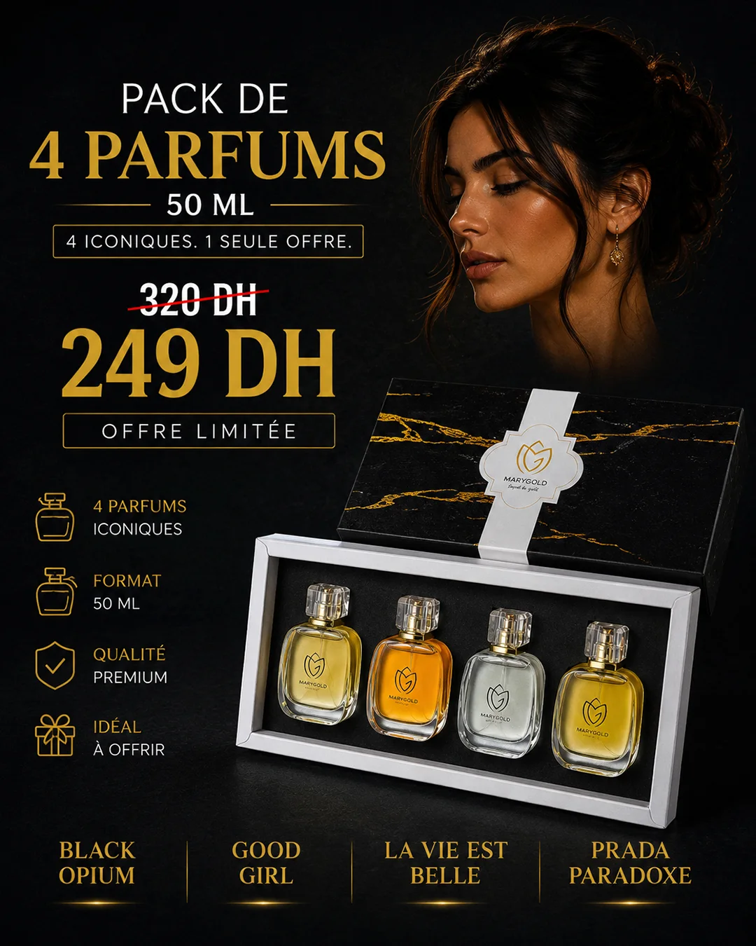 PACK MARY GOLD FEMME