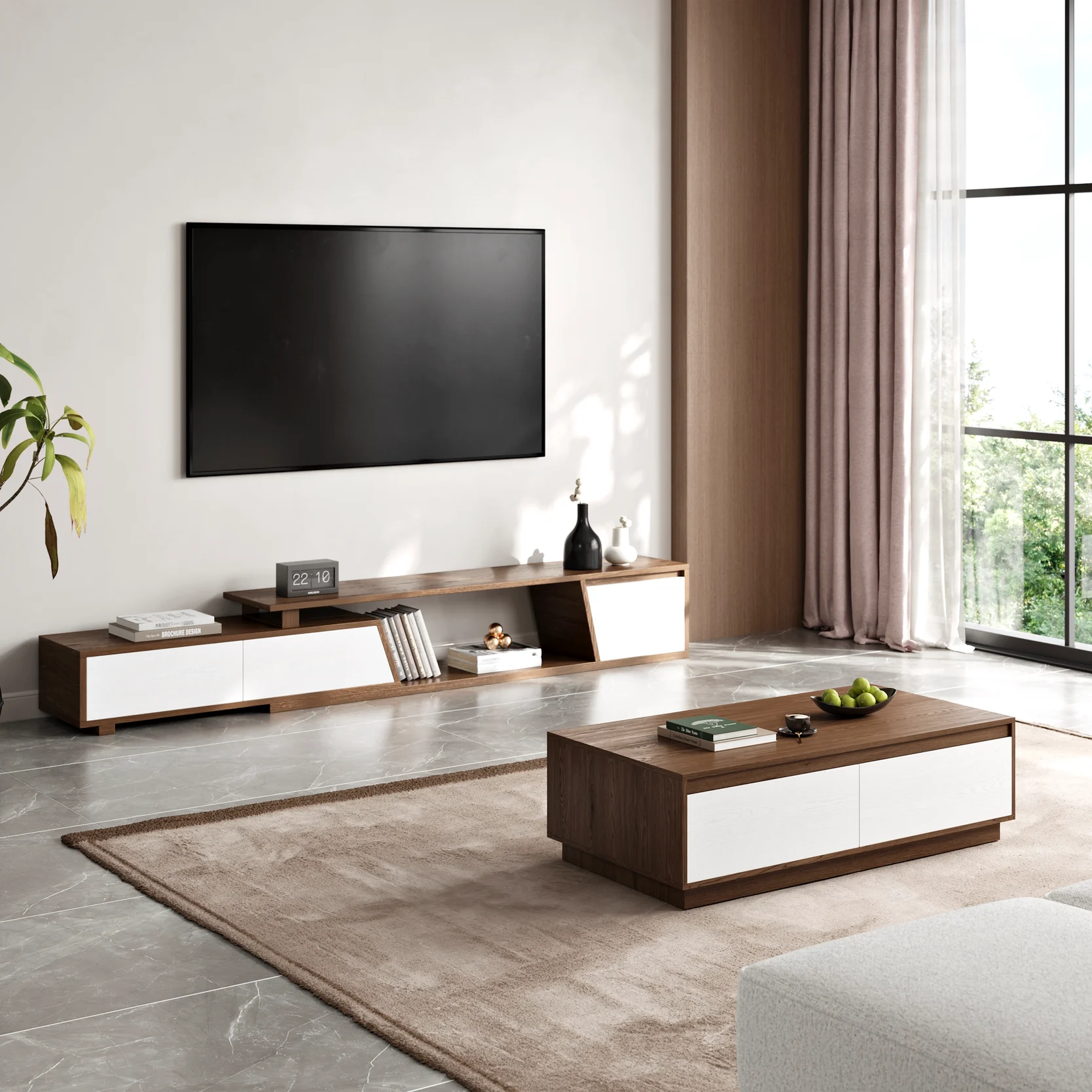 Mouble tv+tABLE BASSE