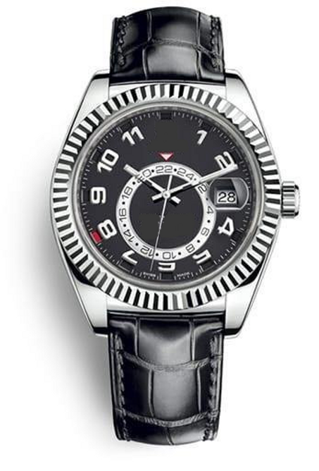 Watch Sky-Dweller 42mm White Gold Black Dial Arabic Numerals 326139