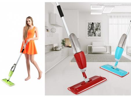 ممسحة منظفة مع خزان رش - تدور 360 درجة