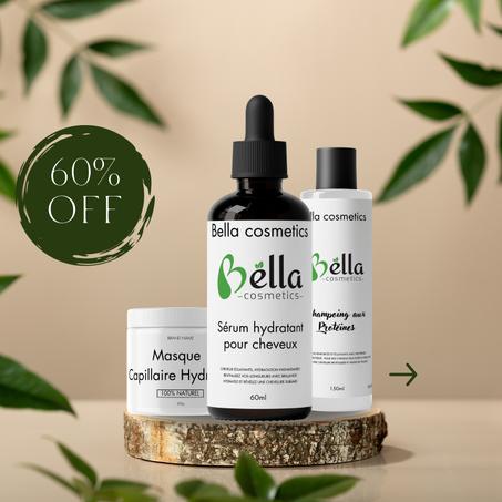 باك العناية بالشعر من  Bella Cosmetics