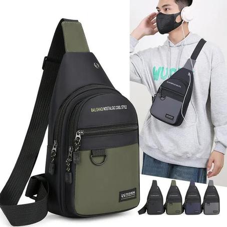 حقيبة الكتف العصرية متعددة الجيوب للرجال