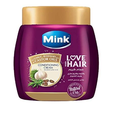 كريم ترطيب المنك بزيت الثوم وإكليل الجبل والخروع 400 مل