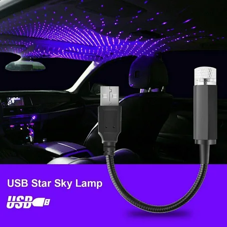 Mini veilleuse LED USB pour toit de voiture