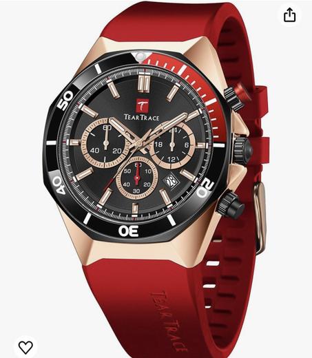 Watches for Men Luxury Quartz Chronograph 3ATM Waterproof Sport Wrist Watches Multifunctional with Silicone Strap Casual Mens Watches