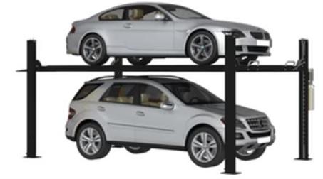 APlusLift 10,000LB 4-Post Portable Parking Storage Service Car Lift - HW-4P10S