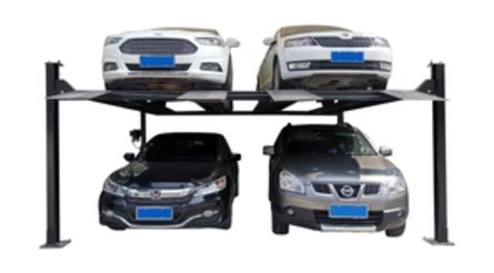 APlusLift 9,000LB 4-Post Double Deck Parking Storage Car Lift - HW-9KDP