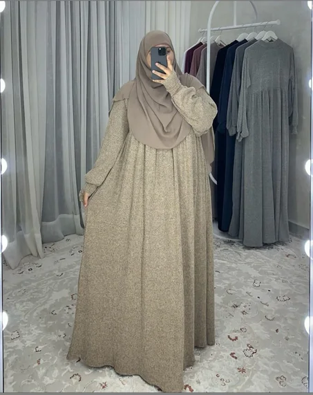 فستان روان الخريفي-الشتوي