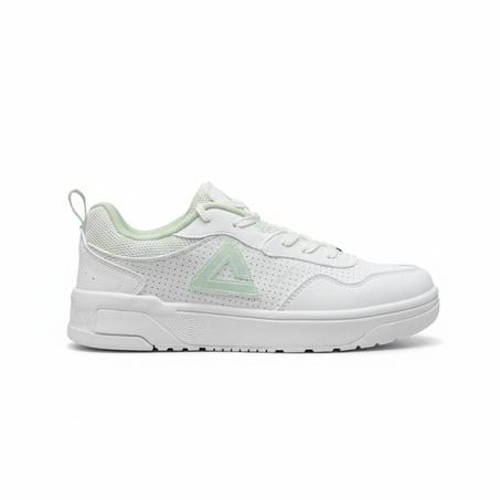 Peak Taichi Casual Flat Shoes White/Lt.Green EXT52368B-1051
