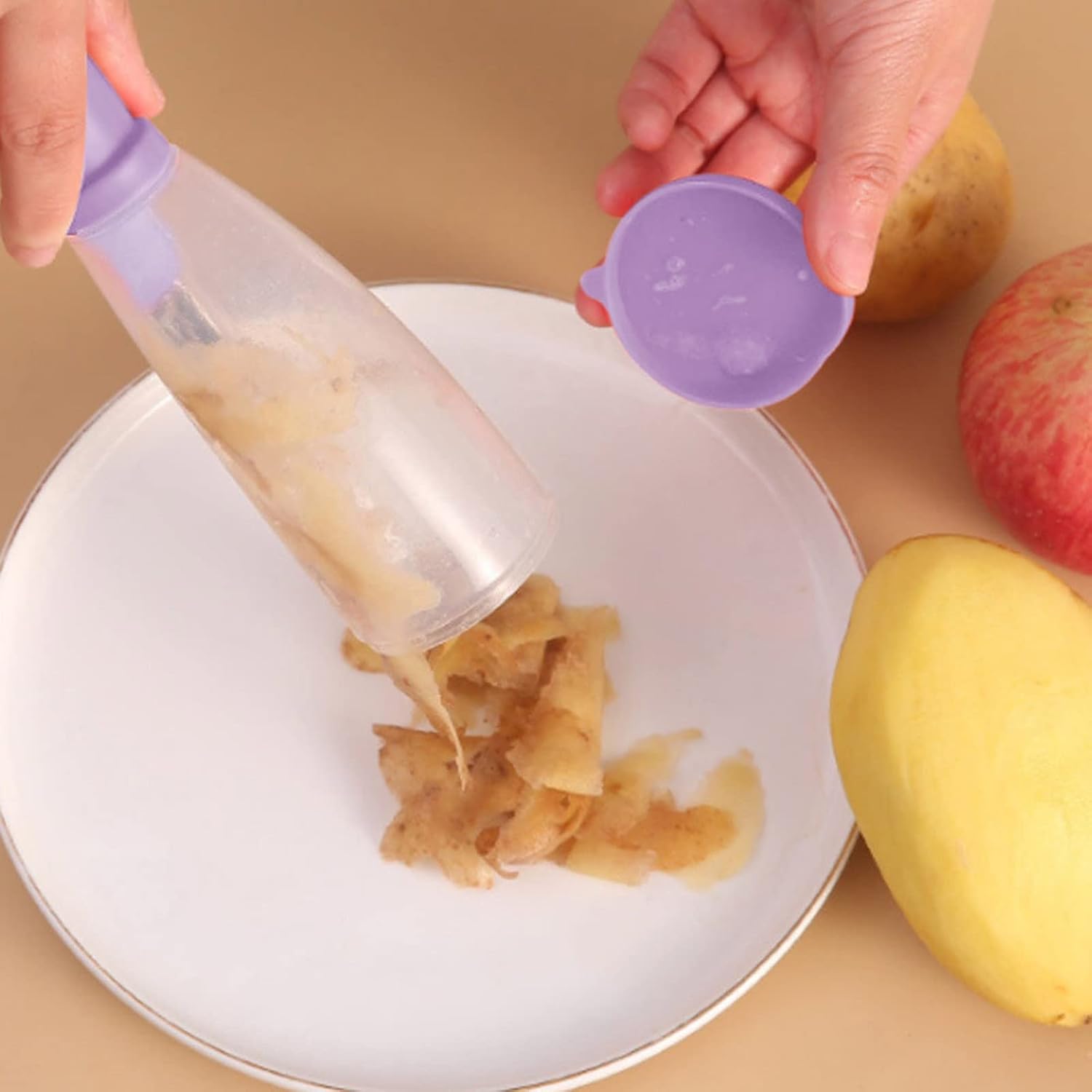 مقشر الخضار والفواكه - Vegetable and Fruit Peeler (Purple)