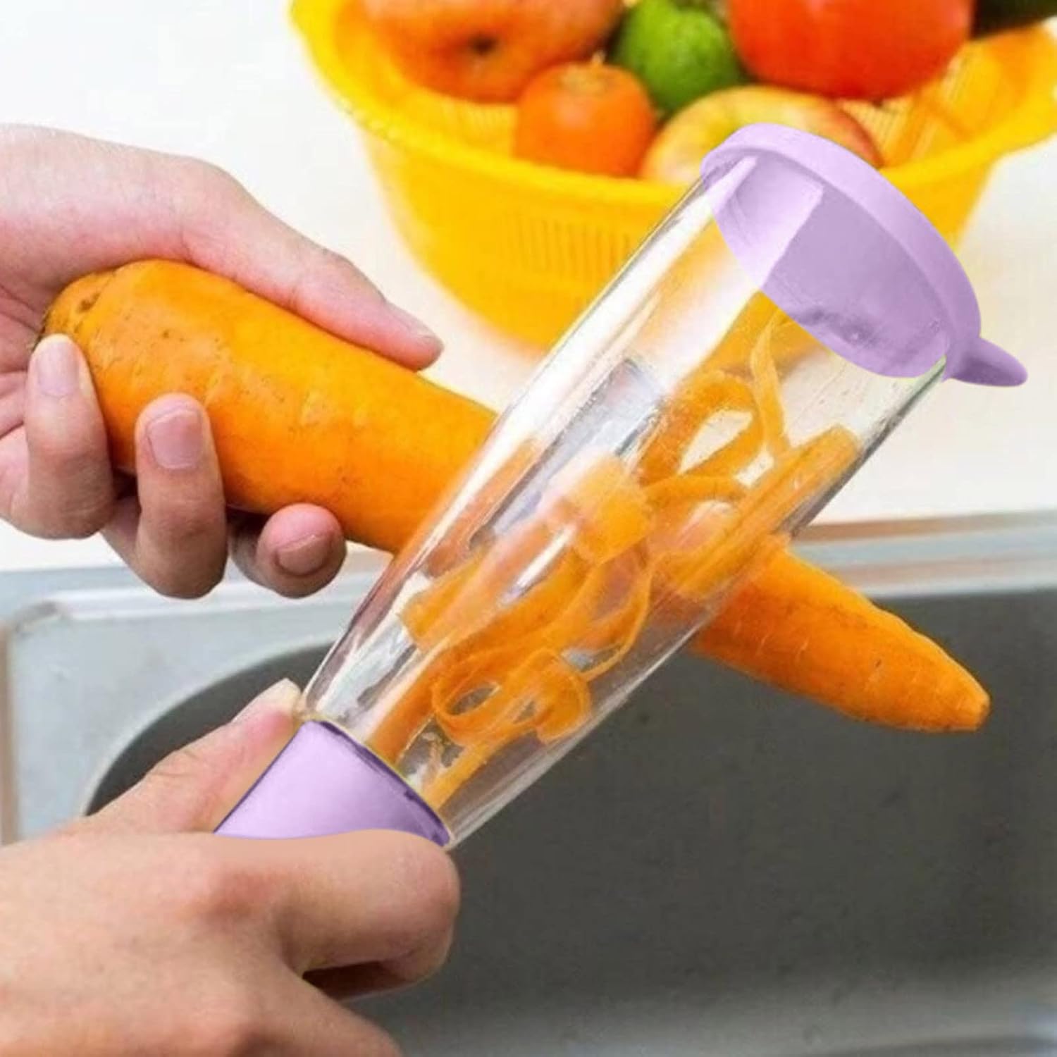 مقشر الخضار والفواكه - Vegetable and Fruit Peeler (Purple)