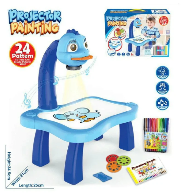 Table de dessin avec projecteur pour enfants