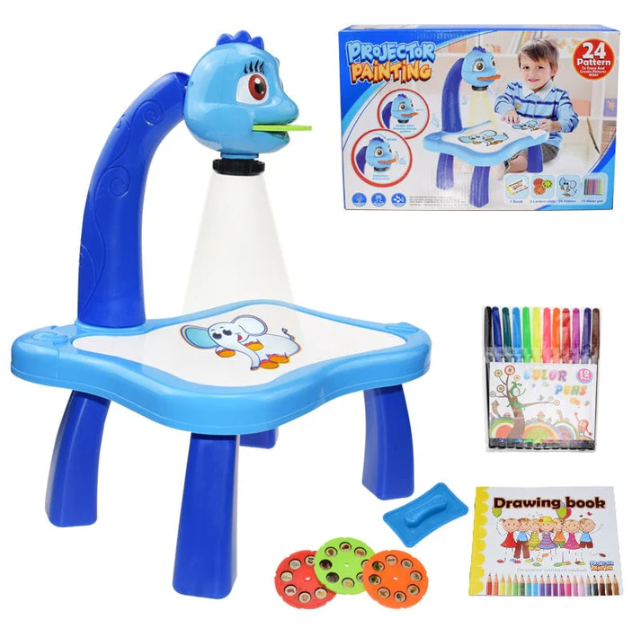 Table de dessin avec projecteur pour enfants