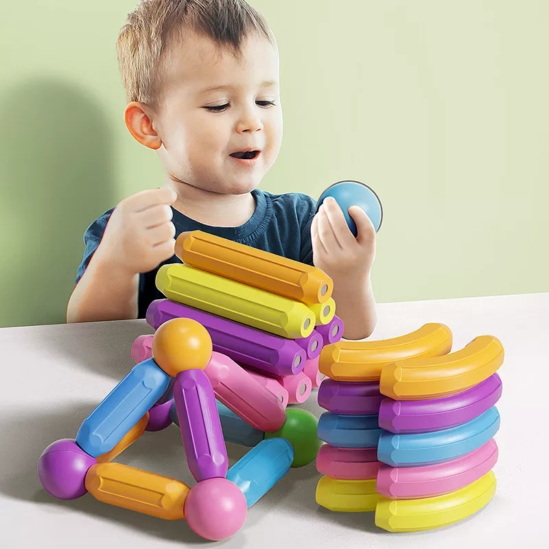 Jeu de Construction Magnétique – Blocs Éducatifs pour Enfants