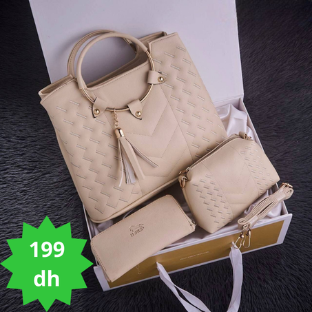 مجموعة حقائب جلدية نسائية