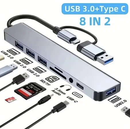 Station d’Accueil Hub USB-C 8 en 1