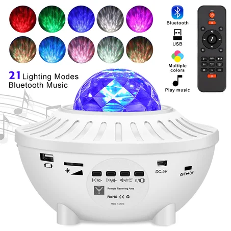 أباجورة النجوم بمكبرين صوت وجودة عاليةSIGN LED GALAXY LIGHT with Dual Speakers