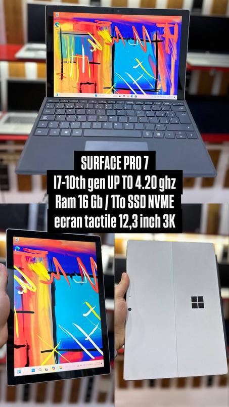 SURFACE PRO 7  I7-10th — 16 Ram / 1To Ssd