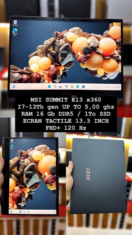 MSI SUMMIT e13 FLIP X360  I7 - 13Th gen — 16Ram / 1To Ssd