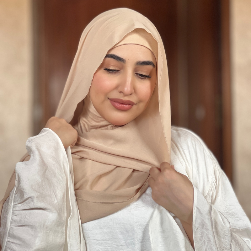 شال بالبوني للمحجبات جودة عالية غير كاشف للشعر