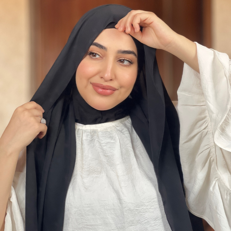 شال بالبوني للمحجبات جودة عالية غير كاشف للشعر
