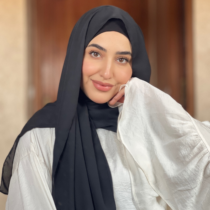 شال بالبوني للمحجبات جودة عالية غير كاشف للشعر