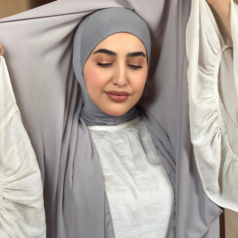 شال بالبوني للمحجبات جودة عالية غير كاشف للشعر