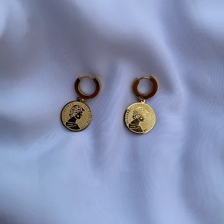Boucles d'oreilles Créoles Elizabeth en Acier Inoxydable
