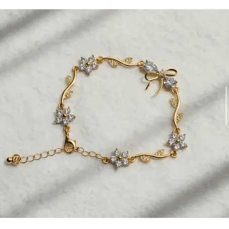 Bracelet Flora femme acier inoxydable
