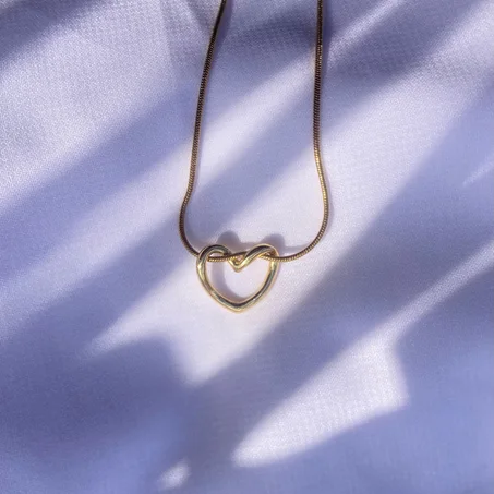 Collier Knot Heart femme acier inoxydable