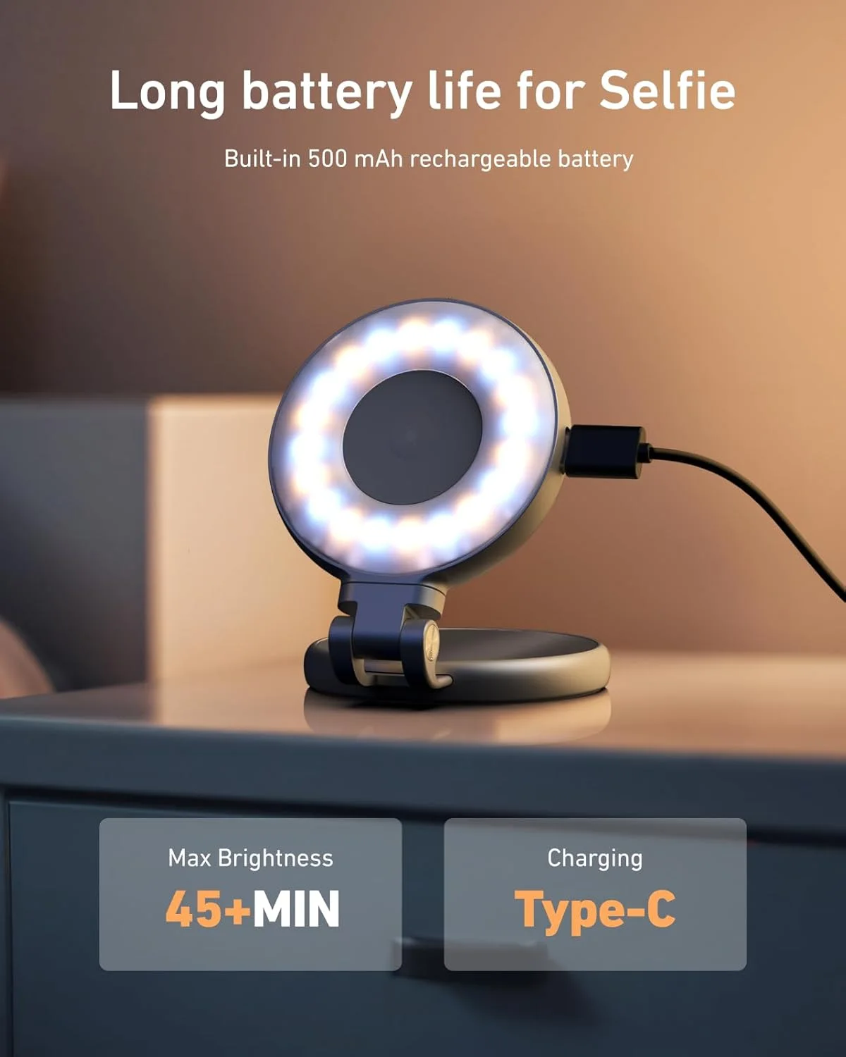 TELESIN C03 Lampe selfie magnétique