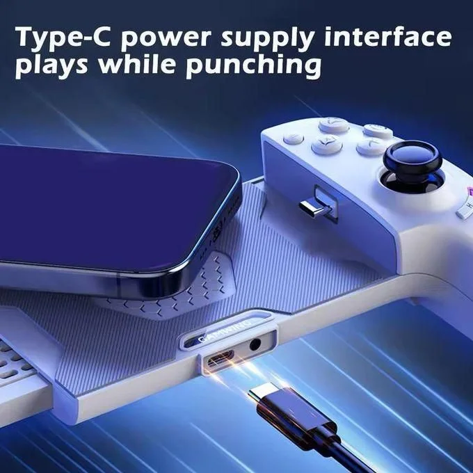 MANETTE DE JEU EXTENSIBLE BLUETOOTH ET FILIAIRE VIA  TYPE-C AB01