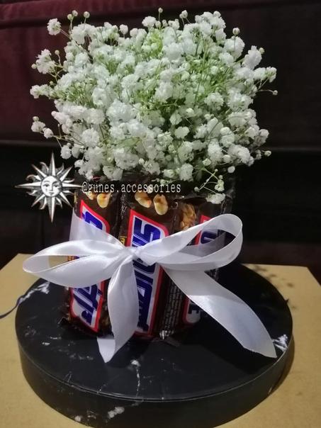 بوكيه جبسوفيليا وشوكلاتة