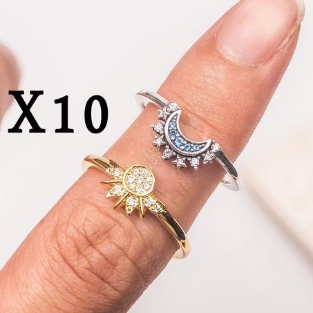 10 اطقم خواتم الشمس والقمر