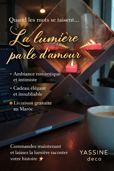 Porte-Bougie 3D Design Moderne