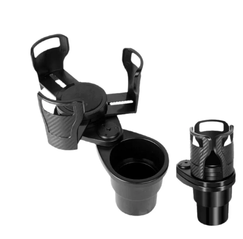 حامل أكواب للسيارة 2 في 1 بدوران 360° – راحة وتنظيم داخل سيارتك