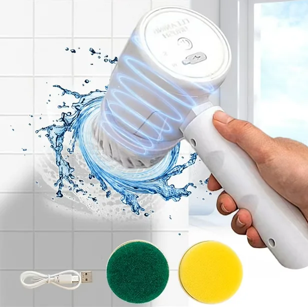 فرشاة تنظيف كهربائية متعددة الوظائف للمطبخ والحمام