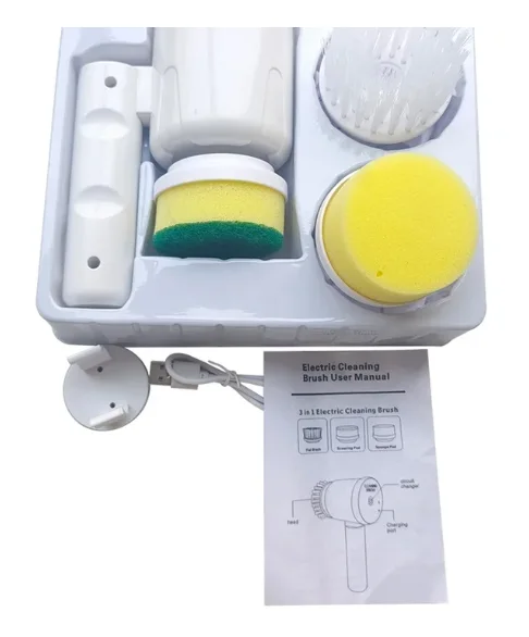 فرشاة تنظيف كهربائية متعددة الوظائف للمطبخ والحمام