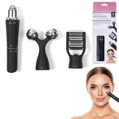 Mini-masseur facial 3 en 1