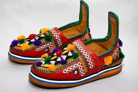 berber babouche woman ,berber slippers, moroccan