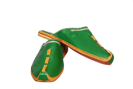 Moroccan Brown Babouche, Men's slippers, Handmade