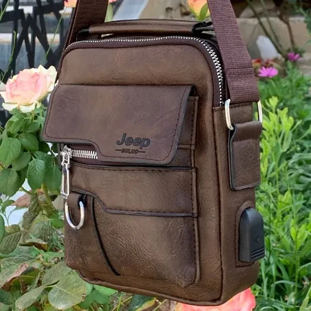 حقيبة jeep boluo من الجلد الطبيعي