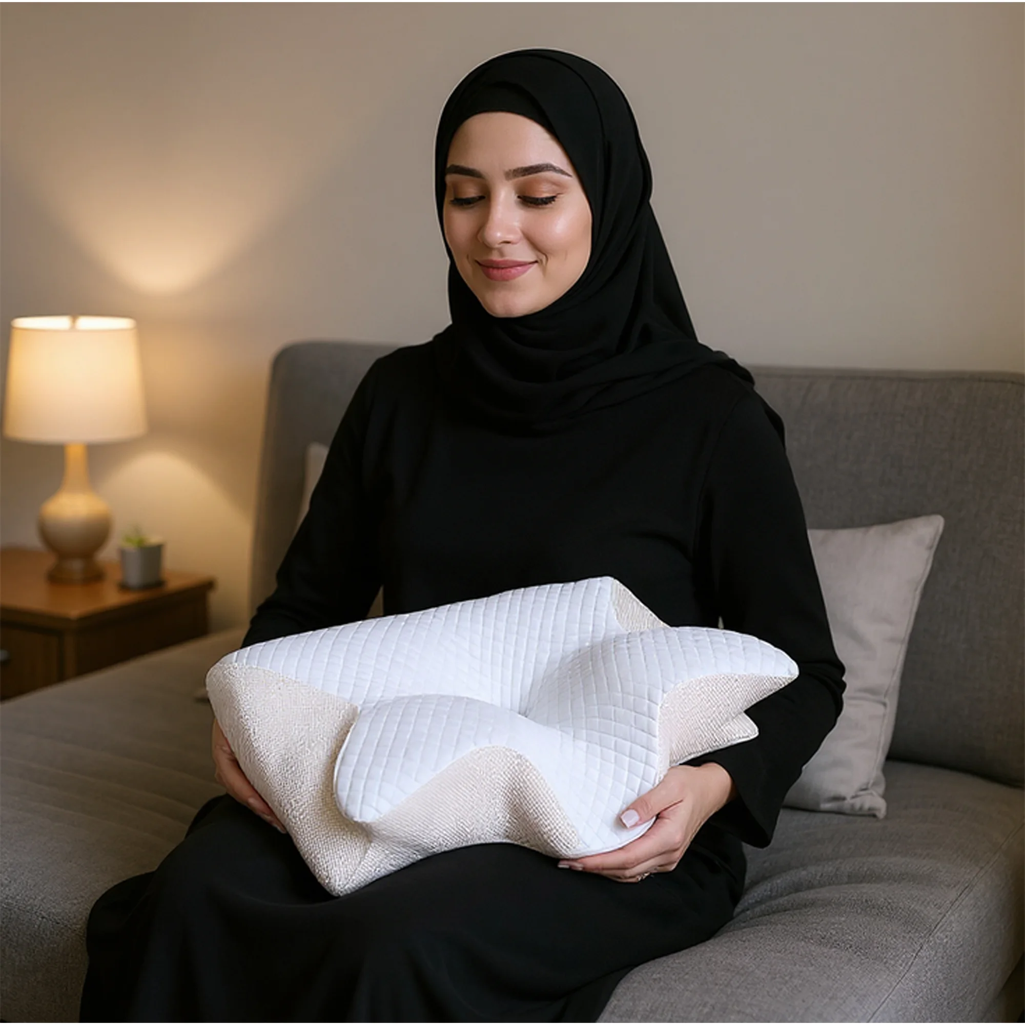 وسادة الفراشة للرقبة بتصميم مريح لتخفيف الآلام أثناء النوم