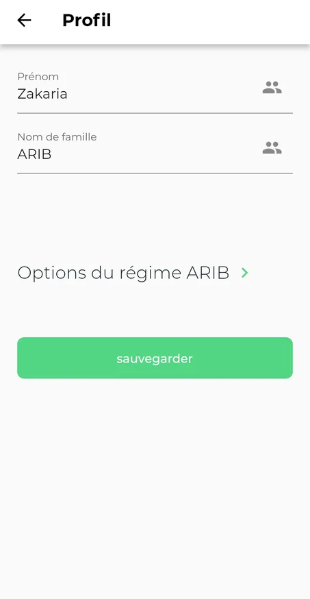 باقة تطبيق Régimes ARIB