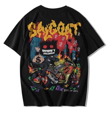 Salgoat Bike ElGrandeToto T-shirt oversize Black
